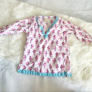 Pottery Barn Seahorse Print Tunic
